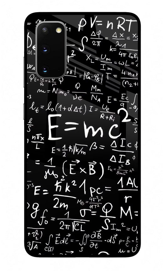 Physics Formula Samsung S20 Glass Case