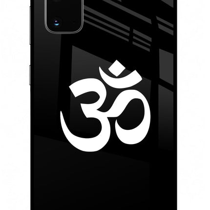 Om Samsung S20 Glass Case Back Cover by Casekaro