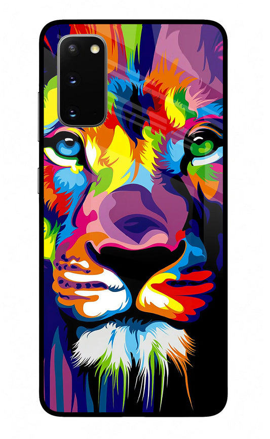 Lion Samsung S20 Glass Case