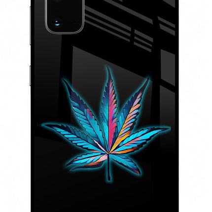 Weed Samsung S20 Glass Case Back Cover by Casekaro