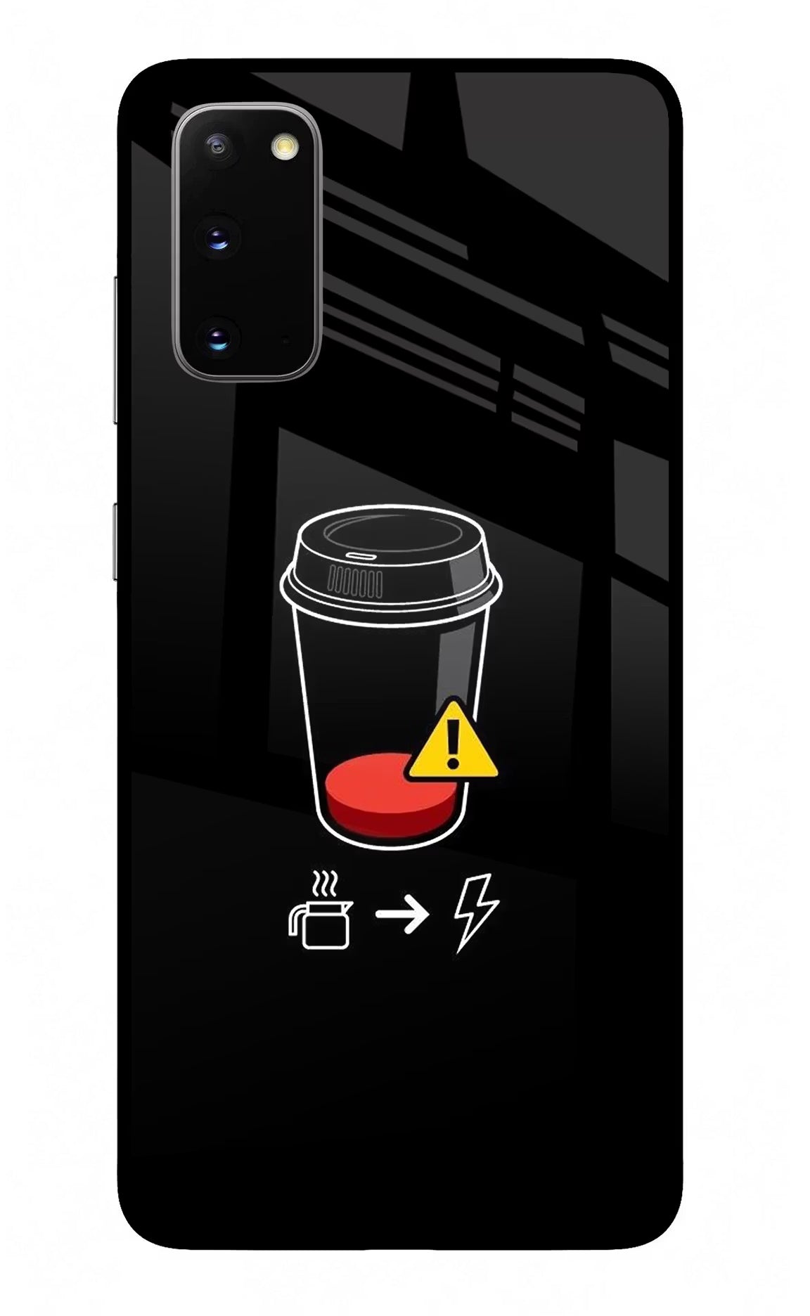 Coffee Samsung S20 Glass Case