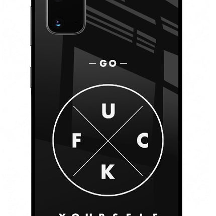 Go Fuck Yourself Samsung S20 Glass Case Back Cover by Casekaro