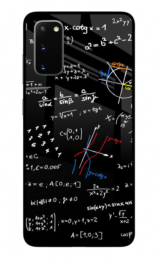 Mathematics Formula Samsung S20 Glass Case