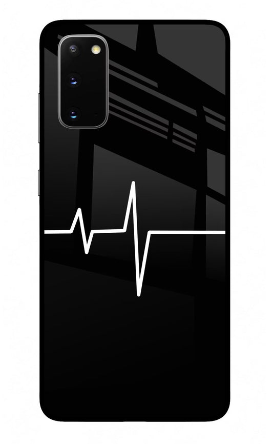 Heart Beats Samsung S20 Glass Case