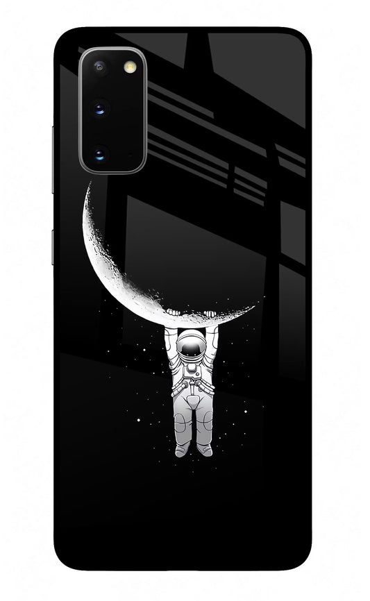 Moon Space Samsung S20 Glass Case