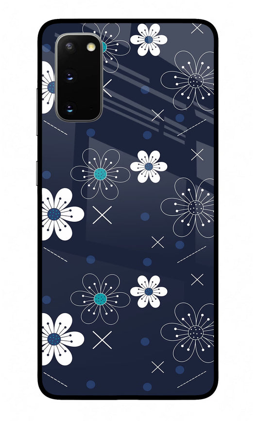 Flowers Samsung S20 Glass Case