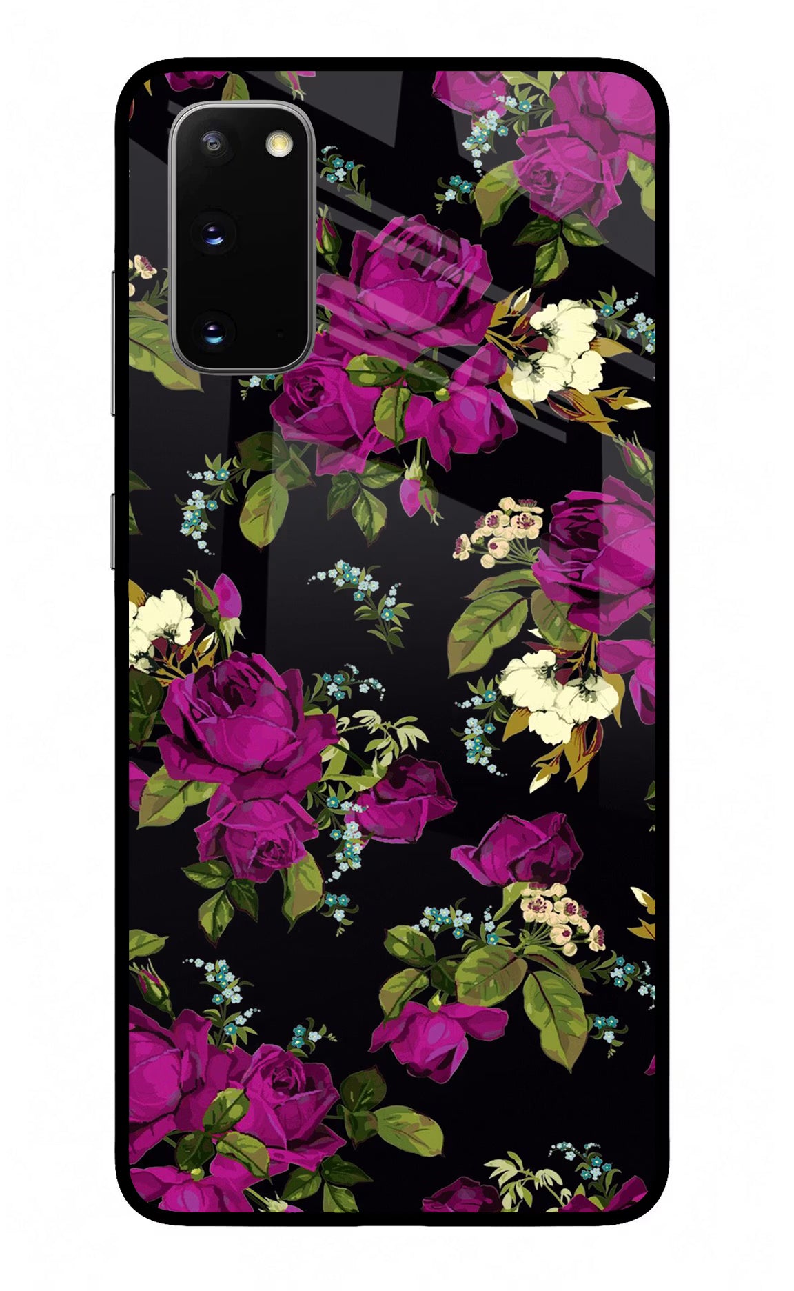 Flowers Samsung S20 Glass Case