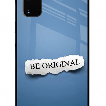 Be Original Samsung S20 Glass Case Back Cover by Casekaro