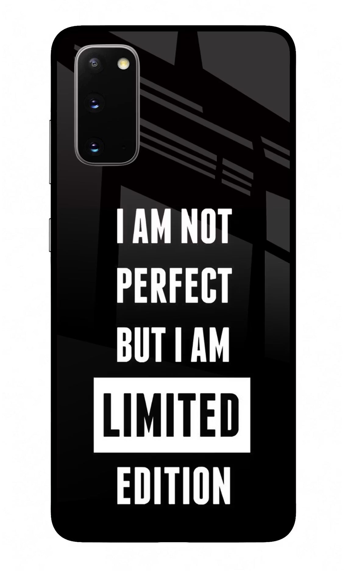 I Am Not Perfect But I Am Limited Edition Samsung S20 Glass Case