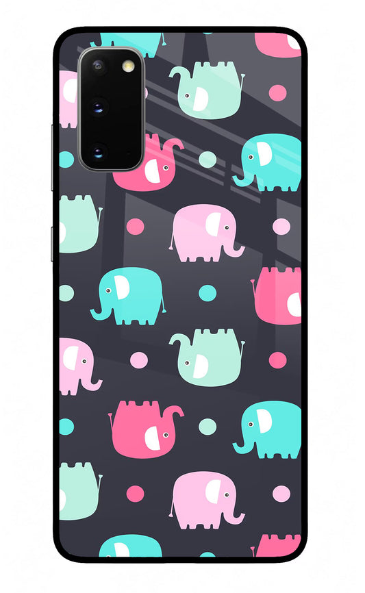 Elephants Samsung S20 Glass Case
