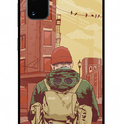 Adventurous Samsung S20 Glass Case Back Cover by Casekaro