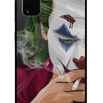 Joker Smoking Samsung S20 Glass Case Back Cover by Casekaro