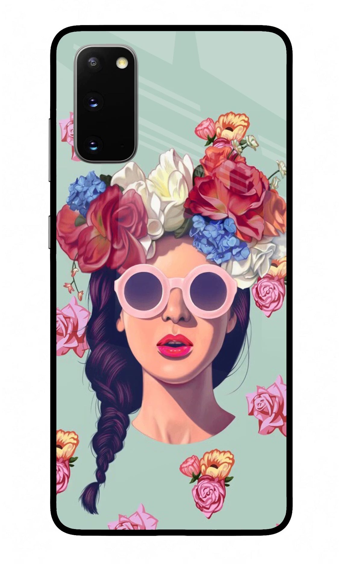 Pretty Girl Samsung S20 Glass Case Back Cover by Casekaro