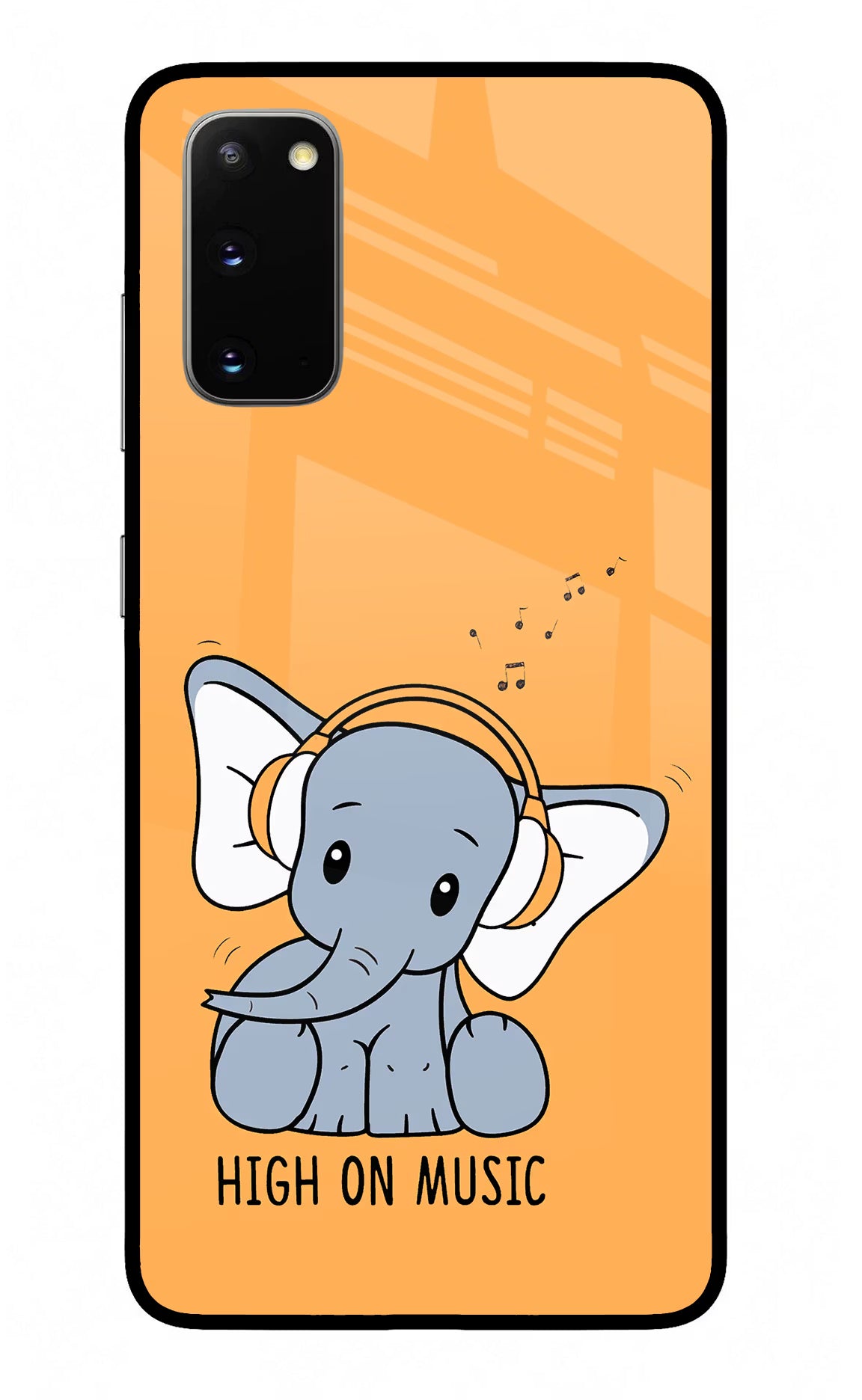 High On Music Samsung S20 Glass Case