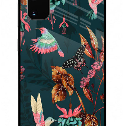 Birds Samsung S20 Glass Case Back Cover by Casekaro