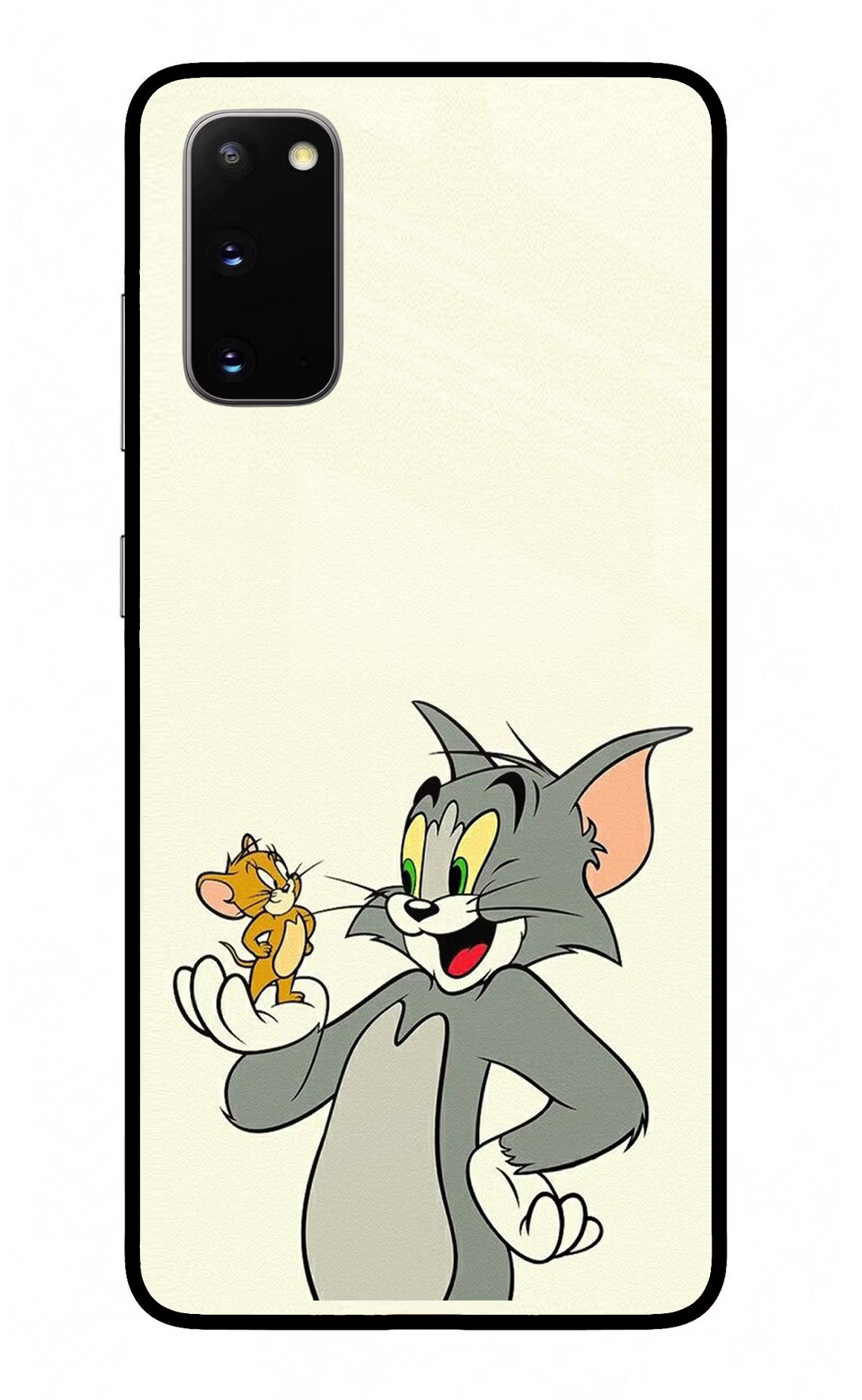 Tom & Jerry Samsung S20 Glass Case Back Cover by Casekaro