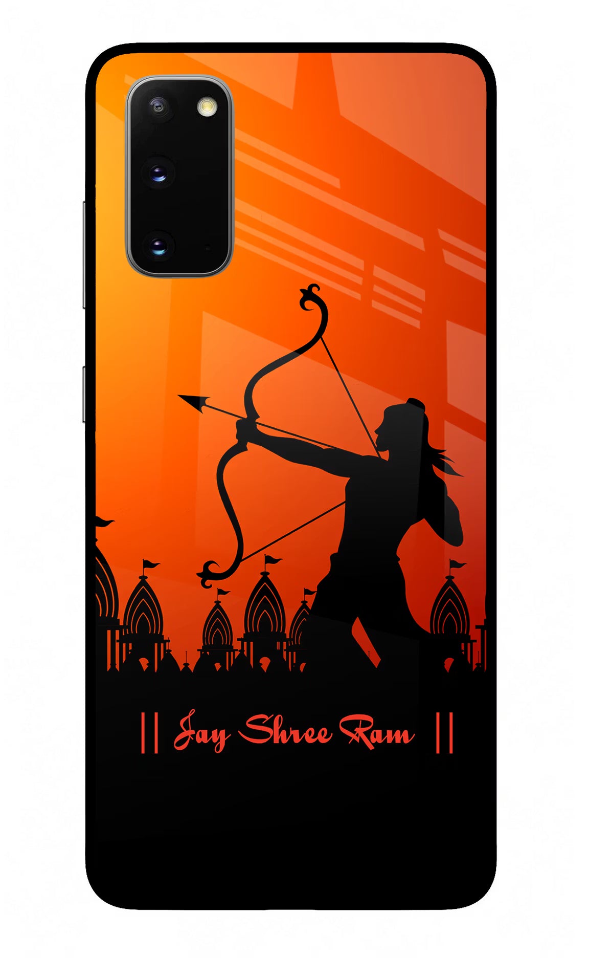 Lord Ram - 4 Samsung S20 Glass Case Back Cover by Casekaro
