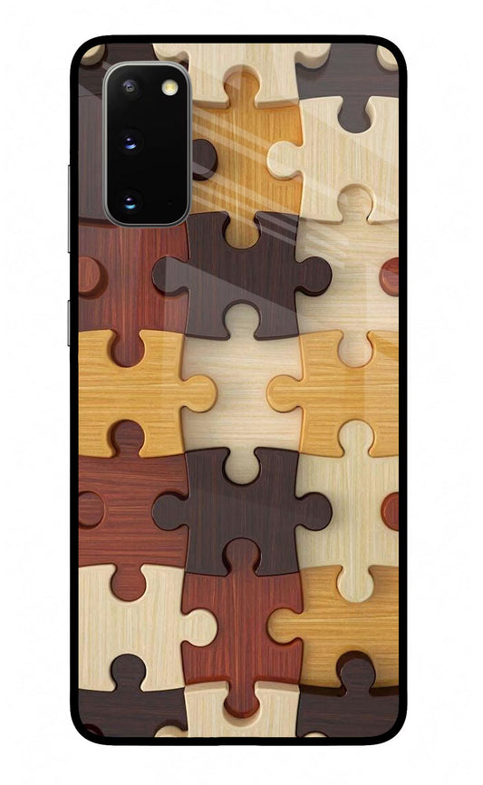 Wooden Puzzle Samsung S20 Glass Case