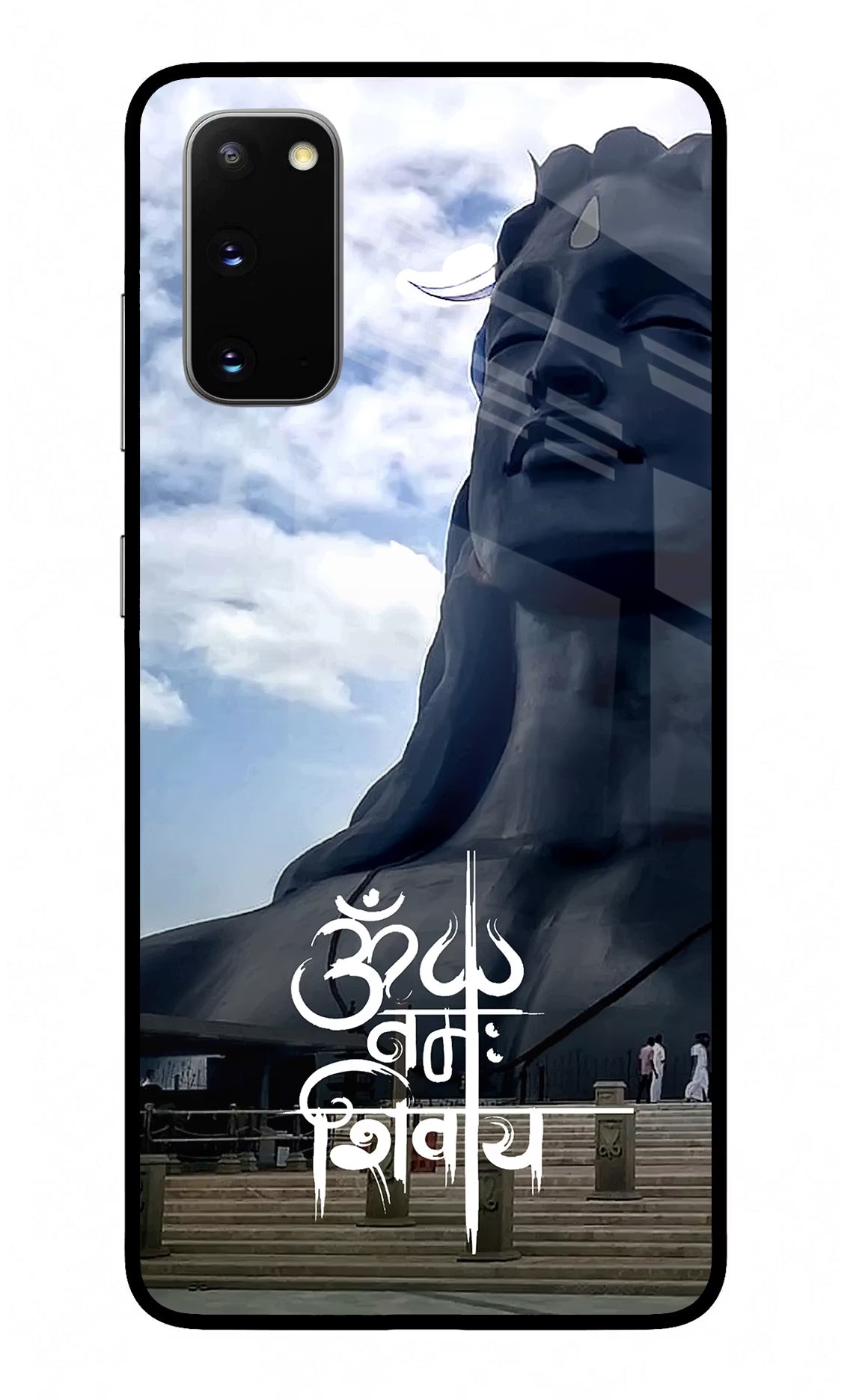 Om Namah Shivay Samsung S20 Glass Case Back Cover by Casekaro