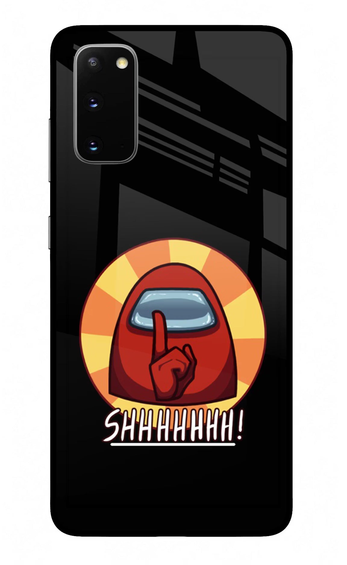 Among Us Shhh! Samsung S20 Glass Case