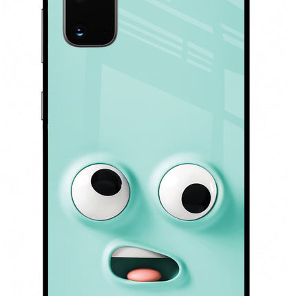 Funny Cartoon Samsung S20 Glass Case Back Cover by Casekaro