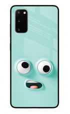 Funny Cartoon Samsung S20 Glass Case Back Cover by Casekaro