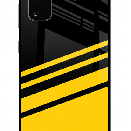 Yellow Shades Samsung S20 Glass Case Back Cover by Casekaro