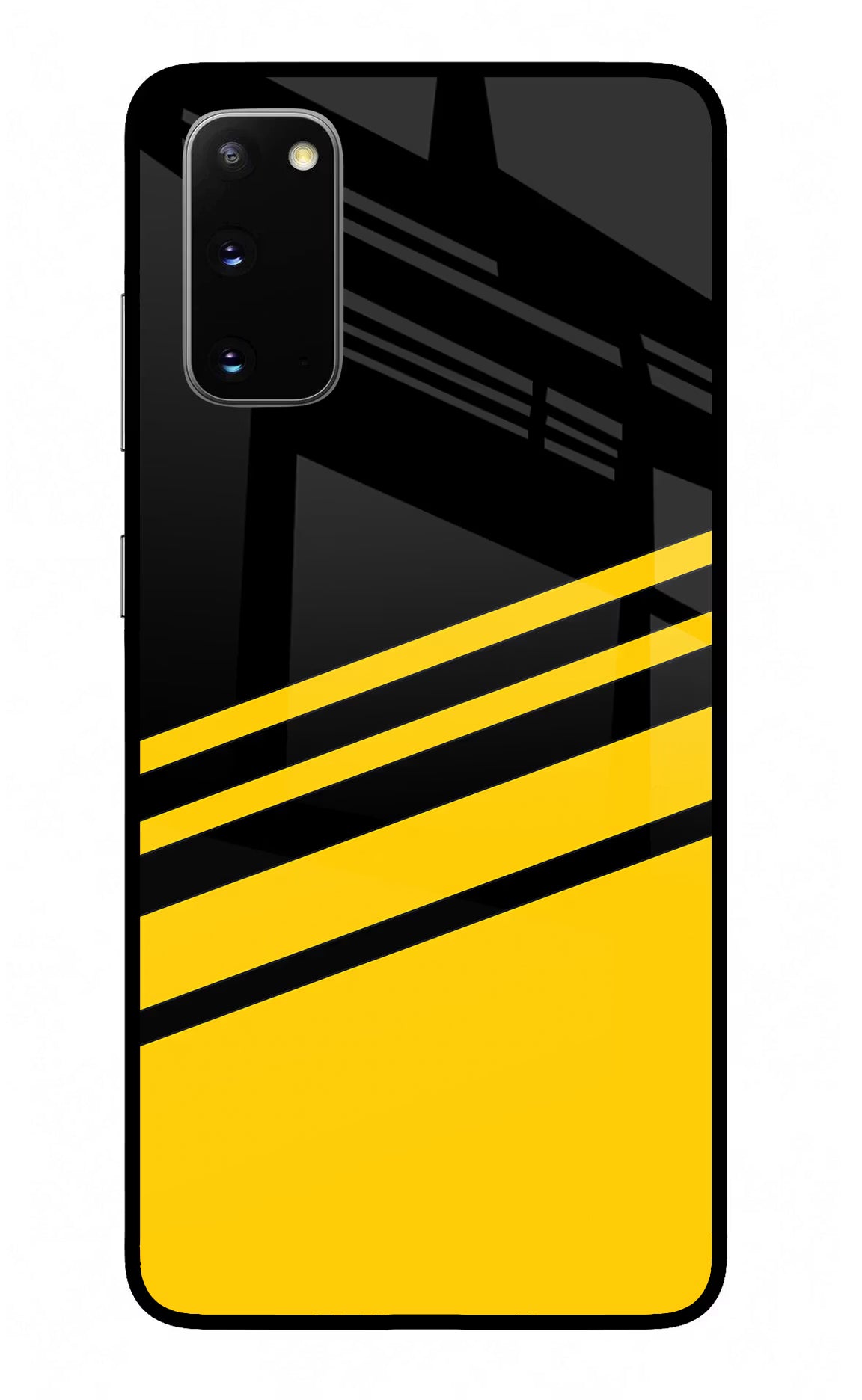 Yellow Shades Samsung S20 Glass Case Back Cover by Casekaro