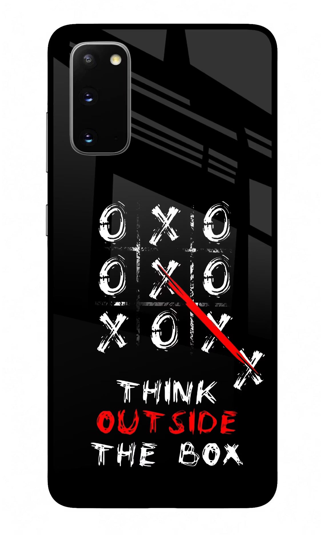 Think out of the BOX Samsung S20 Glass Case Back Cover by Casekaro
