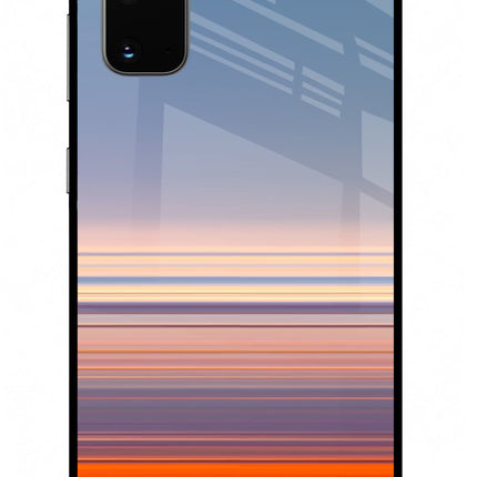 Morning Colors Samsung S20 Glass Case Back Cover by Casekaro