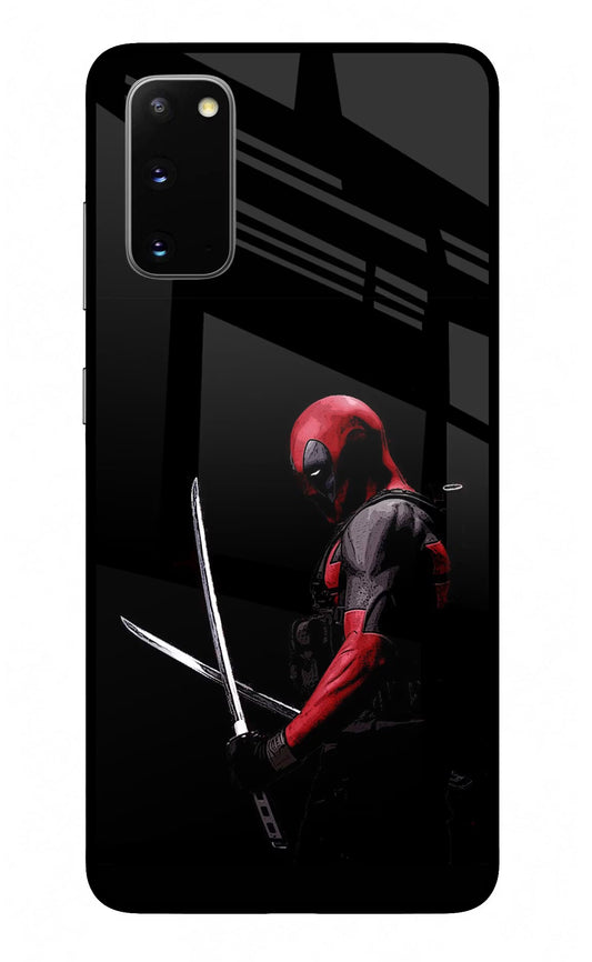 Deadpool Samsung S20 Glass Case