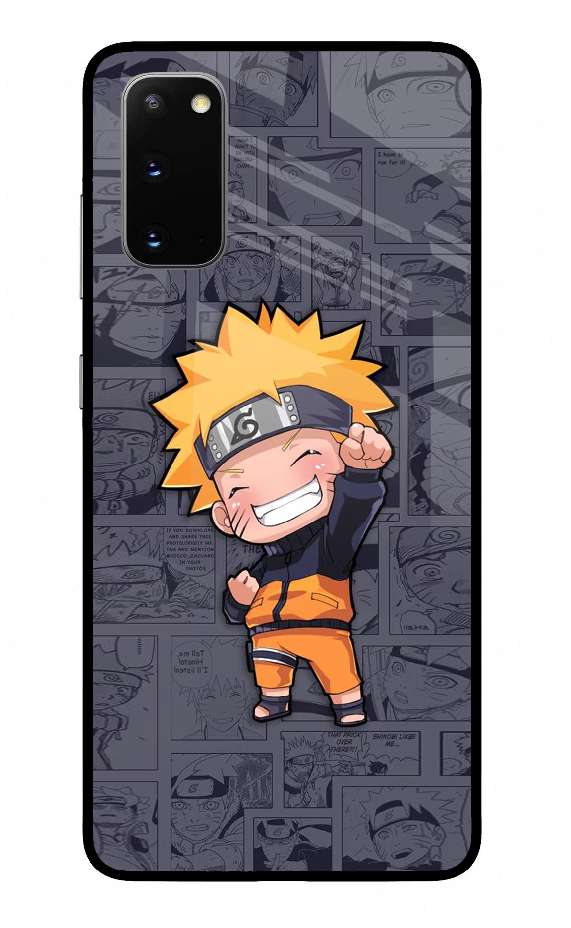 Chota Naruto Samsung S20 Glass Case Back Cover by Casekaro