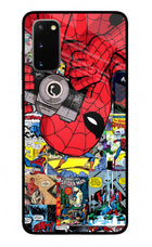 Spider Man Samsung S20 Glass Case Back Cover by Casekaro