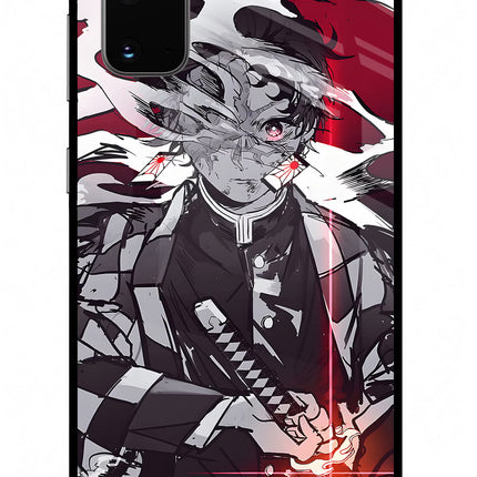 Demon Slayer Samsung S20 Glass Case Back Cover by Casekaro