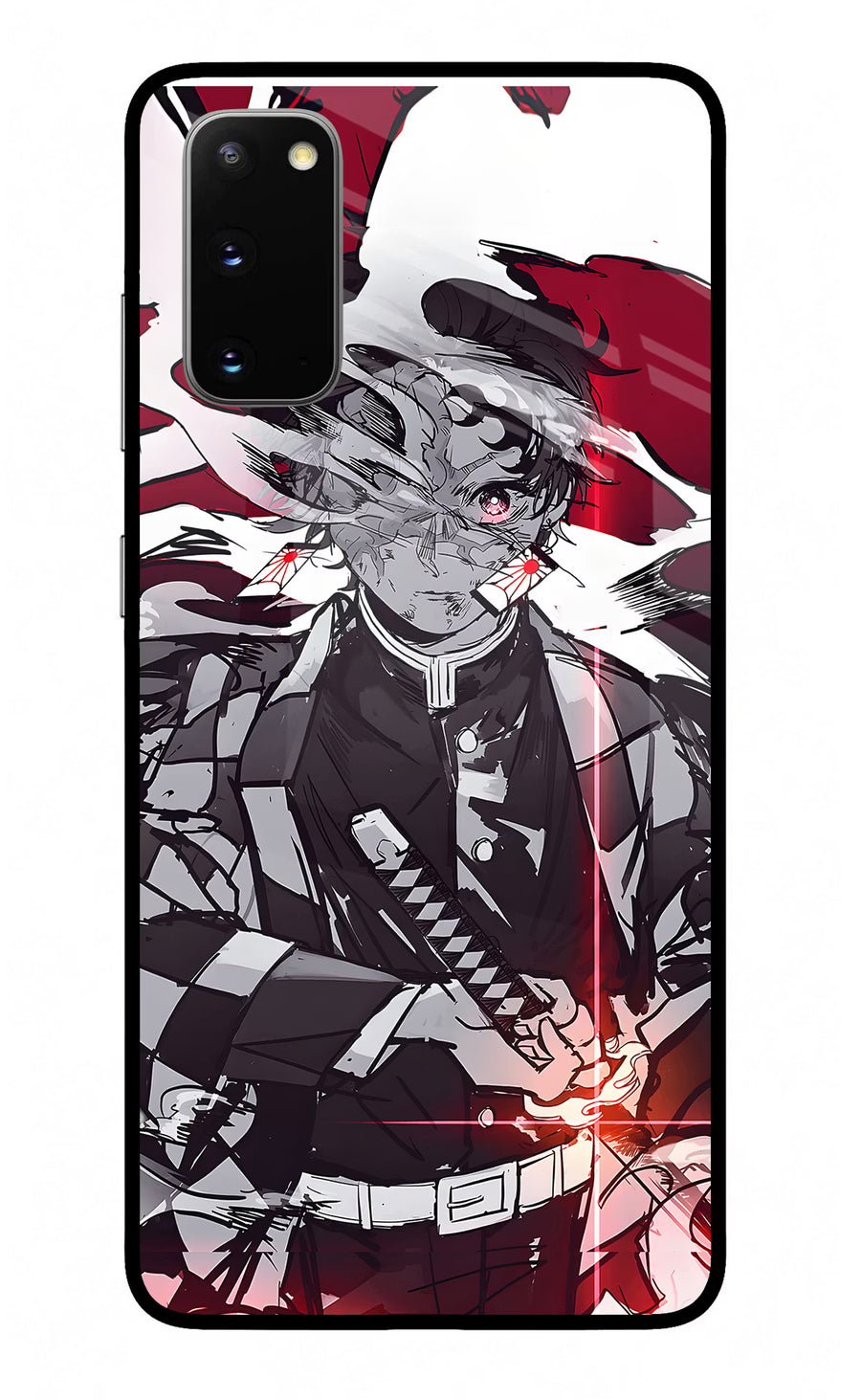 Demon Slayer Samsung S20 Back Cover, Glass case