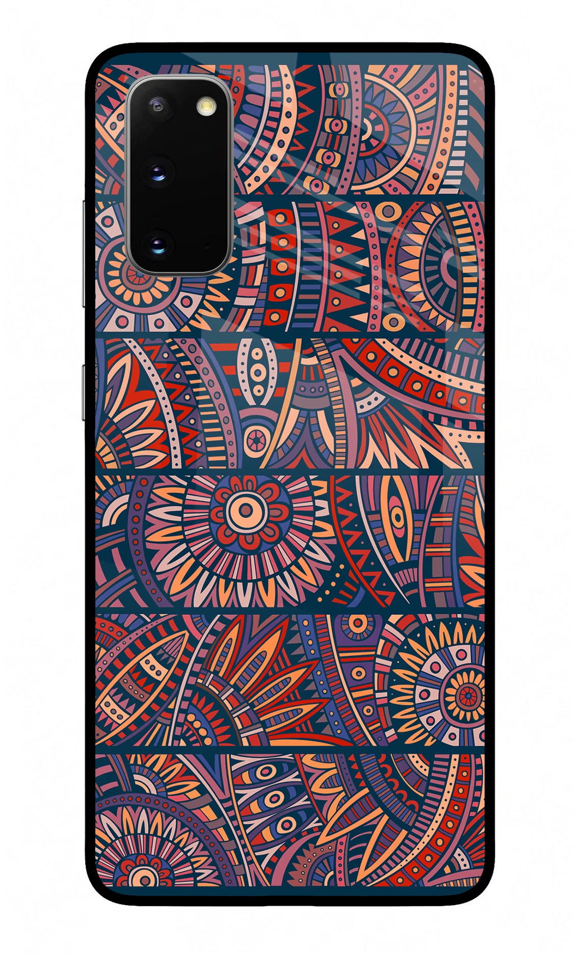 African Culture Design Samsung S20 Glass Case Back Cover by Casekaro