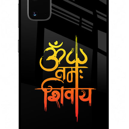 Om Namah Shivay Samsung S20 Glass Case Back Cover by Casekaro