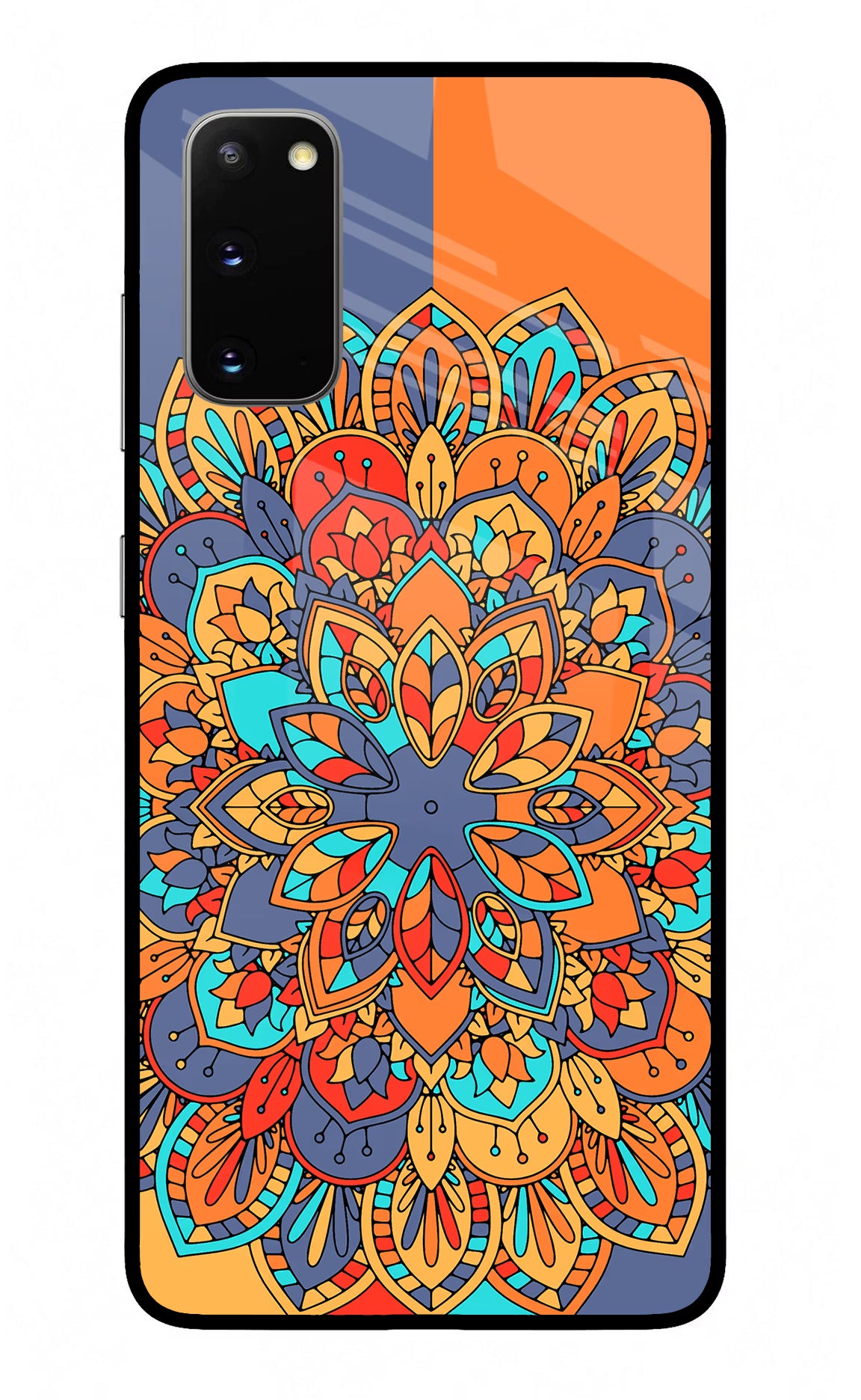 Color Mandala Samsung S20 Glass Case
