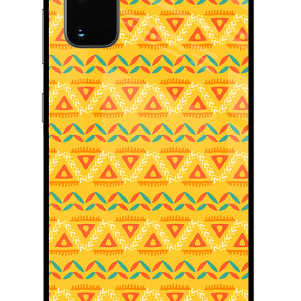 Tribal Pattern Samsung S20 Glass Case Back Cover by Casekaro