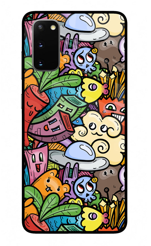 Veggie Doodle Samsung S20 Glass Case