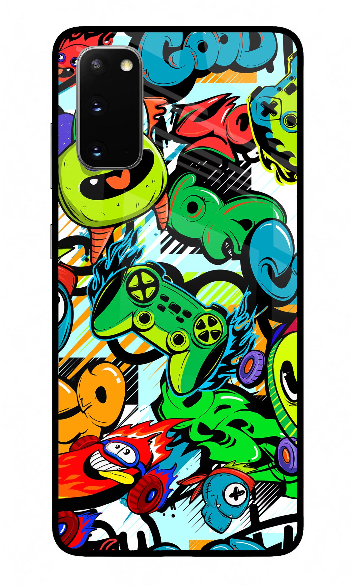 Game Doodle Samsung S20 Glass Case