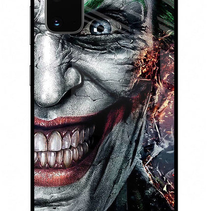 Joker Cam Samsung S20 Glass Case Back Cover by Casekaro