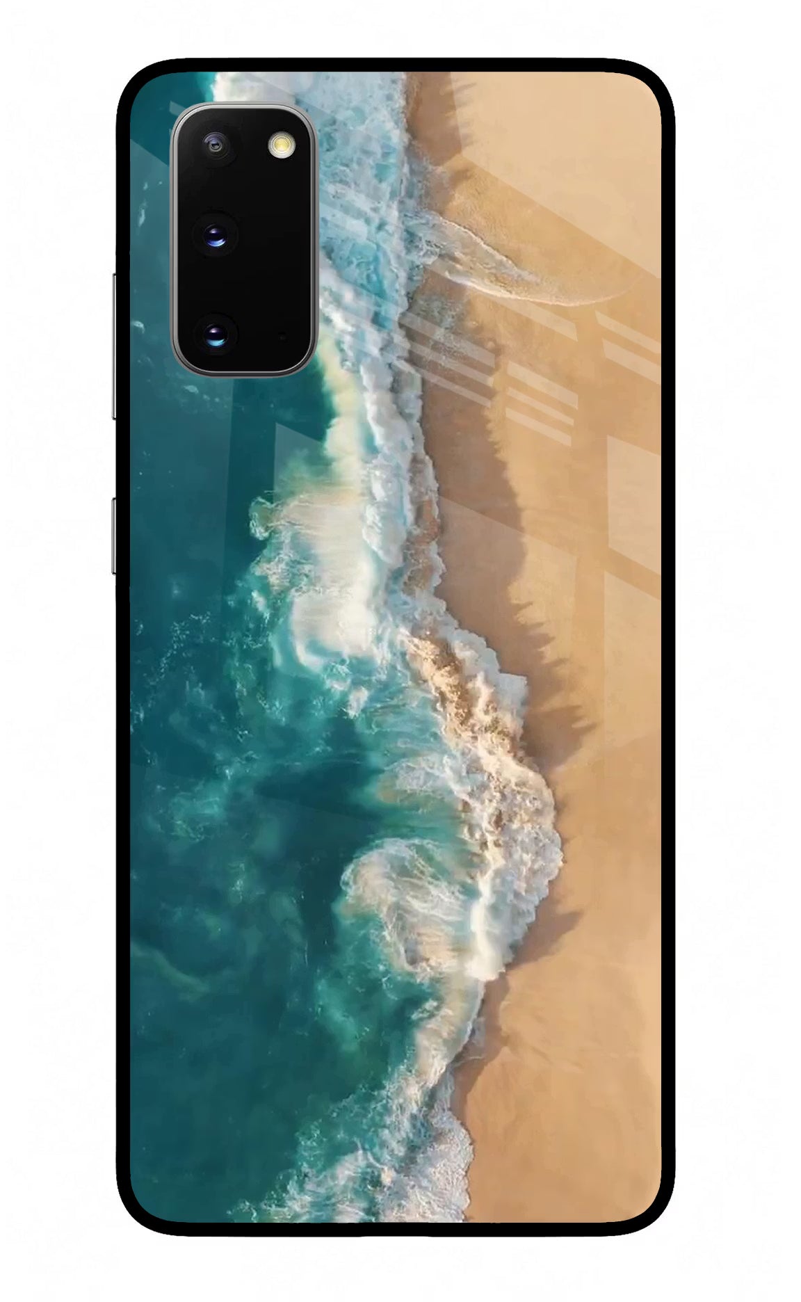 Ocean Beach Samsung S20 Glass Case Back Cover by Casekaro