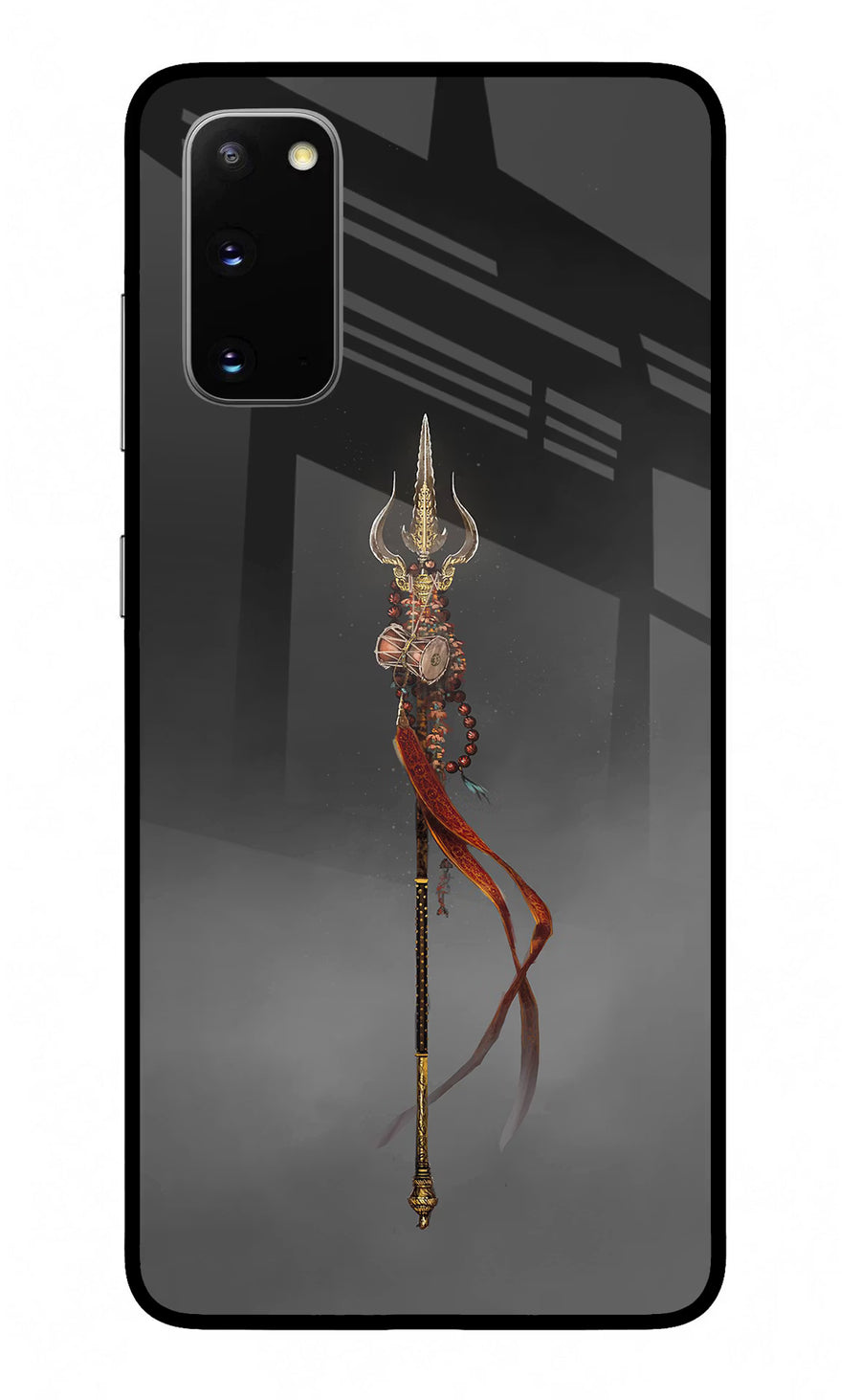 Shiv Trishul Samsung S20 Back Cover, Glass case