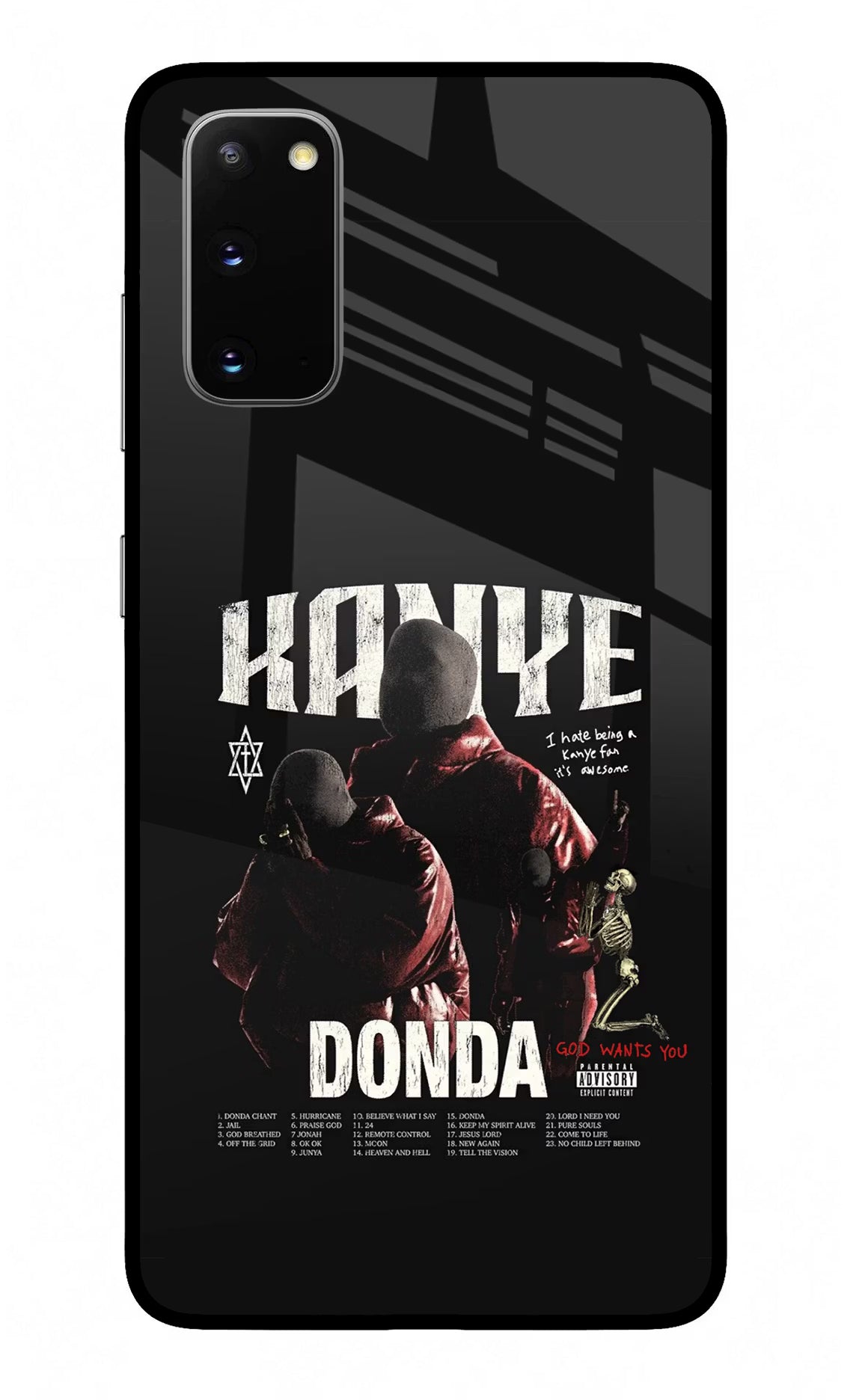 Donda Kanye West Samsung S20 Glass Case