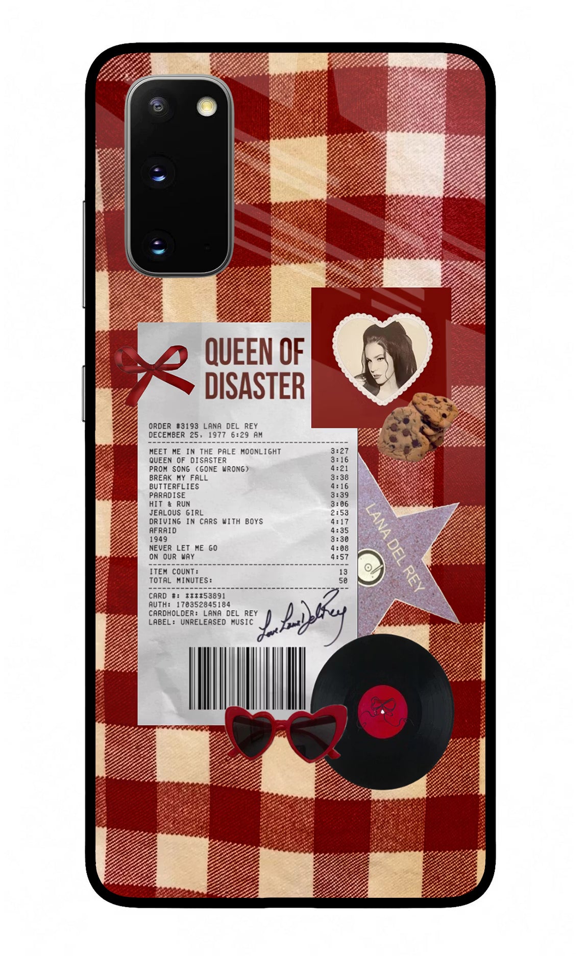 Queen of Disaster Samsung S20 Glass Case