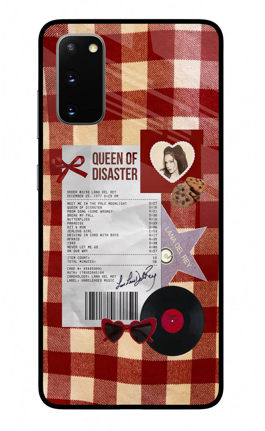 Queen of Disaster Samsung S20 Glass Case