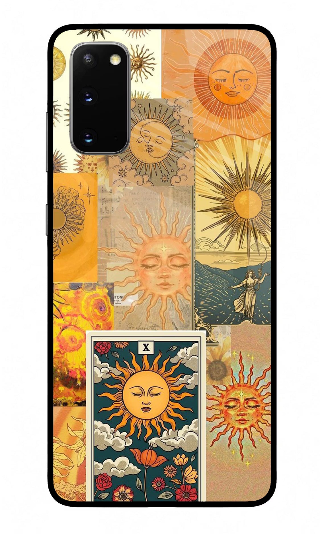 Sun Samsung S20 Glass Case Back Cover by Casekaro