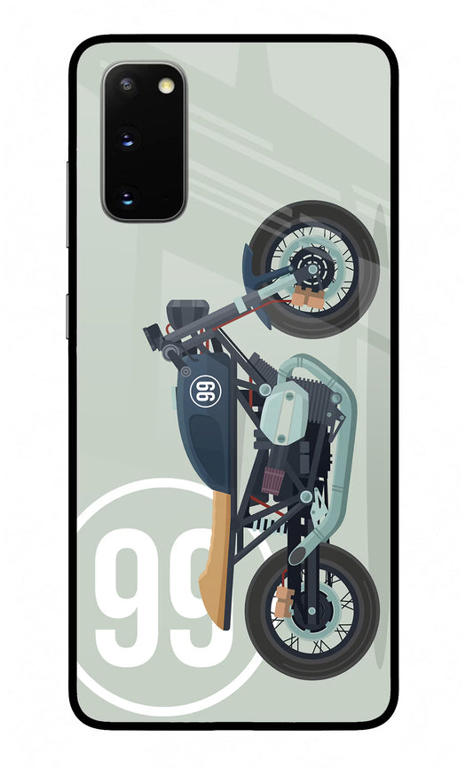 Classic Cafe Racer 99 Samsung S20 Glass Case