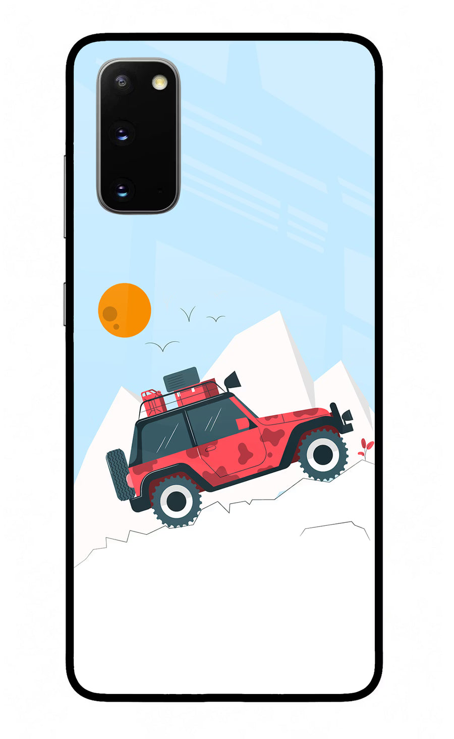 Mountain Trail Beast Samsung S20 Back Cover, Glass case